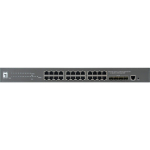 Level One  24x GE GTP-2871 4x10GSFP+19" 400W 24xPoE+ | GTP-2871 | 4015867228593