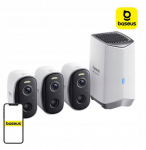 Baseus Security N1 2K 3x kamera + stacja bazowa - biały | S0TW012131 | 6932172671648