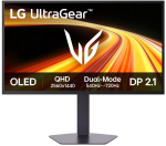 68,6 cm (27") 2560 x 1440 Pixel LG 27GX790B-B.AEU 16:9 Quad HD WOLED 0,03 ms 540 Hz HDR DisplayPort HDMI USB-Hub Pivot Height VESA | 27GX790B-B.AEU | 8806096678008