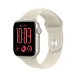 Apple Watch SE 3 GPS 44 mm Starlight Aluminium Case with Sand Sport Band - M/L | MJL54ZR/A | 0195951259659