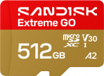 SanDisk Extreme GO 512 GB MicroSDXC UHS-I | SDSQXGN-512G-GN6MN | 619659227968
