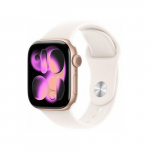 Apple Apple Watch Series 11 OLED 42 mm Cyfrowy 374 x 446 px Ekran dotykowy 5G Złoto r&oacute;żowe Wi-Fi GPS | 100608643 | 195950619386