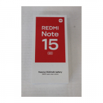 Xiaomi SALE OUT. Redmi | Note 15 | Black | 6.77 " | AMOLED | 1080 x 2392 pixels | Qualcomm | Internal RAM 8 GB | 256 GB | Dual SIM | 4G | 5G | Main camera resolution 108+8+2 MP | Secondary camera resolution 20 MP | Android | 15 | DAMAGED PACKAGING |  ...