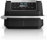 Ninja AF550EU fryer Double 6.6 L Stand-alone 2470 W Hot air fryer Black, Silver | AF550EU | 622356320757