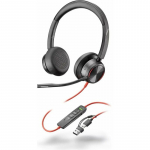 HP Enterprise Poly Headset Blackwire C8225-M Stereo USB-C/A (bulk) | C92SBA6 | 0199642463714