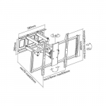 Sunne | Wall Mount | 60-100-EA | 60-100 " | Maximum weight (capacity) 80 kg | Black | 60-100-EA | 6956745156264