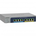 NETGEAR 8-port Ultra60 PoE++ Multi-Gigabit (2.5G) Ethernet Plus  Managed L2/L3 2.5G Ethernet (100/1000/2500) Power over Ethernet (PoE) Grey | MS108EUP-100EUS | 10606449156987