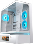 Cougar COUGAR  Midi-Tower CFV235 Vision, ARGB, Ekrāna aizsargstikls, White | CGR-2DA4W-V | 4711649770112