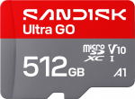 Karta SanDisk Ultra GO MicroSDXC 512 GB Class 10 UHS-I/U1 A1 V10 (SDSQUGN-512G-GN6MN) | 002269810000 | 619659227784