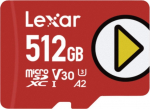 Karta Lexar PLAY MicroSDXC 512 GB Class 10 UHS-I/U1 A2 V30 (LMSPLAY512G-BNSNG) | LMSPLAY512G-BNSNG | 843367137237