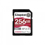 Kingston SDXC 256GB Canvas React Plus SDXC UHS-II 280R/100W U3 V60 | SDR2V6/256GB | 0740617340594