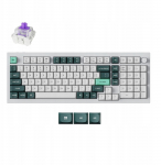 Klawiatura Keychron Keychron Q5 HE QMK Wireless Custom Keyboard Fully Assembled Knob / Shell White / Gateron Double-Rail Magnetic Nebula | Q5H-P1 | 4895248888017