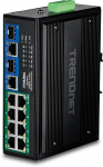 TRENDnet 10-Port Industrial Gigabit 400W PoE++ DIN-Rail Swit | TI-BG108 | 710931162943