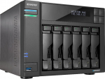 Asustor LOCKERSTOR 6 NAS Desktop Intel&reg; Celeron&reg; N5105 8 GB DDR4 HDD ADM Black | AS6706T | 4710474831449