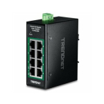 TRENDnet TI-PGLC80 8-portowy gigabitowy przemysłowy PoE+ na szynę DIN (TI-PGLC80) | TI-PGLC80 | 710931162981