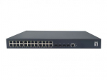 Level One LevelOne PoE+ 24xGE PoE/4x10GSFP+ 440W 19" Managed L3 | GTP-2871DP | 4015867241394