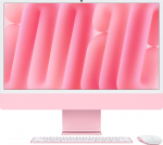 Apple iMac 24 inch: M4 8/8, 16GB, 256GB SSD - Pink | MWUG3ZE/A | 195949593499