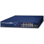Planet PLANET GS-5220-8P2T2S łącza sieciowe Zarządzany L2+ Gigabit Ethernet (10/100/1000) Obsługa PoE 1U Blue | GS-5220-8P2T2S | 4711605281348