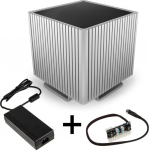 Streacom DB4 Fanless Cube Case + Nano 120 Watt Power Supply - Silver | GEBU-173