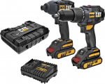 CAT DX12 18 V 2 x akumulator 2 Ah | DX12 | 6943475884475
