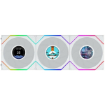 Wentylator Lian Li Wentylatory Uni Fan TL LCD Flex Wireless ARGB PWM Reverse Blade (zestaw 3 szt. 120mm White (G9F.12RTLLCD1F3W.00) | G9F.12RTLLCD1F3W.00 | 4718466023605