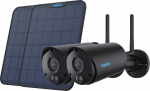 Kamera IP Reolink Reolink 2x B320-B Battery-WiFi + 2x Solarpanel Black | 4029164137816 | 4029164137816