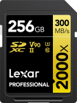 Lexar SDXC 256GB Professional 2000x UHS-II U3 (260/300 MB/s) | LSD2000256G-BNNNG | 843367125920