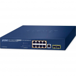 Planet PLANET IPv6/IPv4, 8-Port Zarządzany L2/L4 Gigabit Ethernet (10/100/1000) Obsługa PoE 1U Blue | GS-4210-8UP2S | 4711605287357