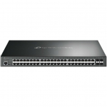 TP-Link przełącznik sieciowy Zarządzany L2/L3 Gigabit Ethernet (10/100/1000) Obsługa PoE 1U Black | SG3452P | 1210002611947