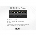 NETGEAR  GSM4210PX 10PT | Switch GSM4210PX 10PT | 5715328219694