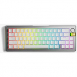 Glorious Gaming GMMK 3 PRO HE 65% Prebuilt Wireless klawiatura RF Wireless QWERTY US English Silver | GLO-KB-GMMK3-PRO-65-PB-HE-WL-SIL-US | 0840408300018