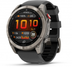 Garmin Fenix 8 Pro - 51 mm, AMOLED Sapphire, Graphite/Black Titanium with QuickFit&reg; silicone strap | 010-03199-11 | 753759351007