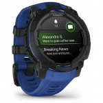 Garmin Instinct&reg; 3 &ndash; 45 mm, AMOLED Black with 22 mm Bolt Blue Silicone Interchangeable Band | 010-02936-03 | 0753759357139