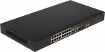 Dahua Technology  niezarządzalny Dahua S3218-16ET-135 16x10/100M 2x10/100/1000M PoE 2xSFP Combo | S3218-16ET-135 | 6923172527882