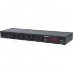 Intellinet 1U IP-managed PDU power strip with display for 19" rack cabinets | 163682 | 0766623163682