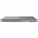 MikroTik Mikrotik Wired Ethernet RB1100AHx4 Dude Edition, 1U Rackmount, Quad core 1.4GHz CPU, 1 GB RAM, 128 MB, 60GB M.2 SSD included, 13xGigabit LAN, 1xSerial console port RS232, 2x SATA3 ports, 2xM.2 slots, PCB Temperature and Voltage (CAPsMA | RB1 ...