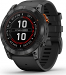 Garmin Fenix 7X Pro Smart Watch 51mm, GPS, Black with Black Silicone Band EU | 010-02778-01 | 0753759317836