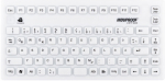 Klawiatura Gett GETT InduProof Smart Compact Silikon Tastatur IP68 wodoodporny można dezynfekować 86 Tasten Farbe: biały USB Layout: DE | KG20230 | 4260456050332