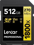 Karta Lexar Professional 1800x SDXC 512 GB Class 10 UHS-II/U3 V60 (LSD1800512G-BNNNG) | LSD1800512G-BNNNG | 0843367127863