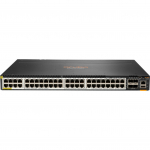 HP HPE Aruba 6300M -  - L3 - managed - 48 x 100/1000/2.5G/5G (PoE+) + 4 x 1 Gigabit / 10 Gigabit / 25 Gigabit / 50 Gigabit SFP56 (Uplink / Stacking) - Front und Seite zu Hinterseite - an Rack montierbar - PoE+ (2880 W) | JL659A | 190017339405