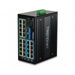 TRENDnet Industrie  26Port Gbit PoE+ metal DIN-Rail | TI-PG262 | 0710931162585