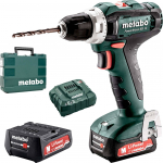 Metabo PowerMaxx BS 12 12 V 2 x akumulator 2 Ah | 601036500 | 4007430337689