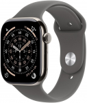 Apple Watch Series 11&nbsp;GPS + Cellular 46mm&nbsp;Natural Titanium Case with Stone Grey Sport Band - M/L | MFCX4MP/A | 195950629712