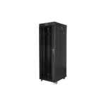 Lanberg | Rack cabinet 19" free-standing 37U/800x1000 (flat pack) with glass door, LCD | FF01-8037-12BL | Black | FF01-8037-12BL | 5901969433869