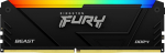 Kingston Fury Beast RGB, DDR4, 8 GB, 3600MHz, CL17 (KF436C17BB2A/8) | KF436C17BB2A/8 | 0740617337464