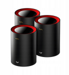 Cudy DOMOWY SYSTEM WI-FI MESH M3000(3-PACK)-BLACK Wi-Fi 6 2.4&nbsp;GHz, 5&nbsp;GHz, 574&nbsp;Mb/s + 2402&nbsp;Mb/s CUDY | M3000(3-PACK)-BLACK | 5902887103148