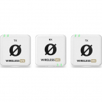 R&Oslash;DE Wireless ME Dual White - compact wireless microphone system with two transmitters for two-channel recording | WIMEDUALW | 0698813014743