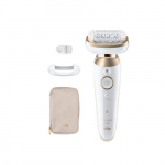 Braun Epilator | 9-011 3D Silk-epil 9 Flex | Operating time (max) 50 min | Number of power levels 2 | Wet & Dry | White/Gold | 225328 | 7500435225328