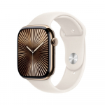 Apple Watch Series 10 GPS + Cellular 46mm Gold Titanium Case with Starlight Sport Band - M/L MWYY3 EU | 44975076 | 195949819575