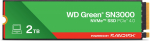 Western Digital SSD Green 2TB M.2 2280 SN3000 NVMe PCIE4.0 | WDS200T4G0E | 718037904610